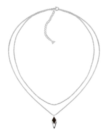 Lilium Necklace  Silver |  Black