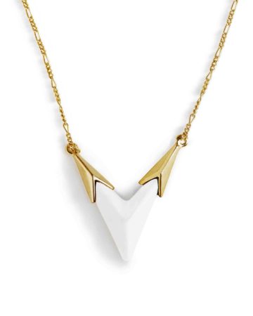 Lily Necklace Gold |  Black