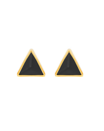 Iris Earring, Gold |  Black