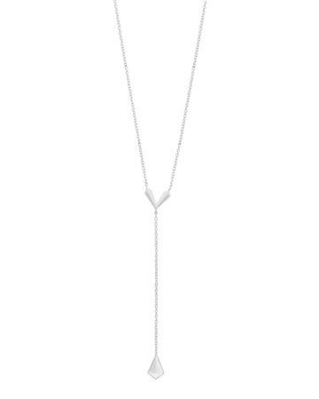 Ivy Necklace  Silver |  White
