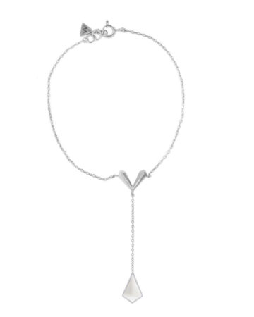 Orchid Bracelet,  Silver |  White