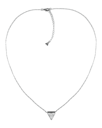 Tria Necklace Silver | White