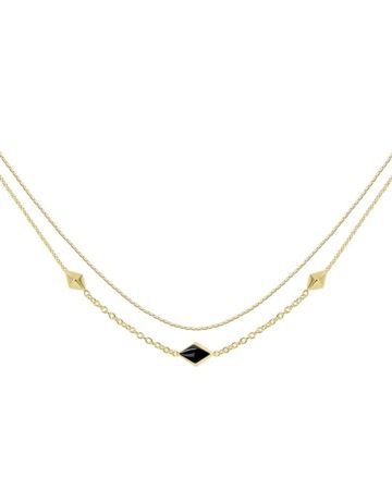 Sunny Necklace, Gold l White