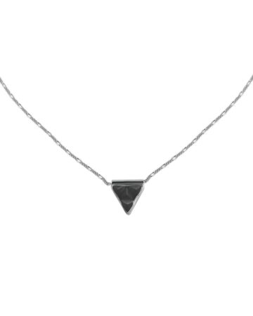 Tria Necklace Silver | Black