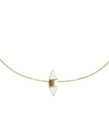 Invers necklace Gold | Black