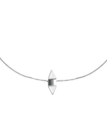Invers necklace Silver | Black