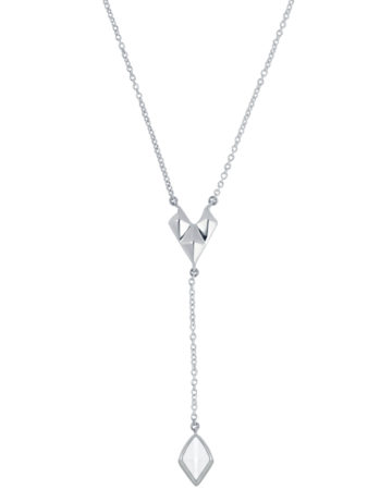 Emily Necklace Silver | Black